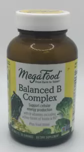 MegaFood Balanced B Complex Vitamin Supplement, Gluten Free, 30ct, EXP 04/2025 - Picture 1 of 4