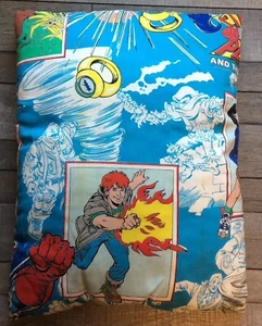 Captain Planet TV Show Cartoon Rare Pillow Bed TBS 1990 - Picture 1 of 3