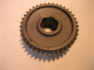 Early Borg Warner T10 4 speed transmission reverse slider gear 6 spline/39T - Foto 1 di 5