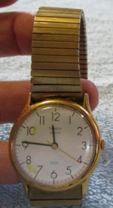 TIMEX M Cell Quartz Analog Stainless Stretch Band Men's Vintage Watch - UNGETESTET - Bild 1 von 6
