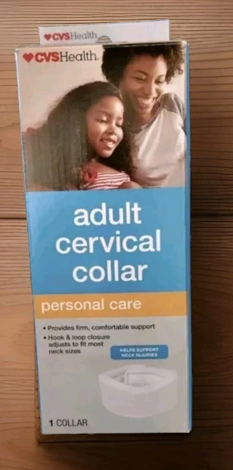 Coleira cervical ajustável CVS adulto, tamanho único serve para todos, nova no pacote - Imagem 1 de 1