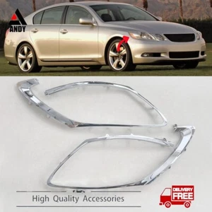 Pair Headlight Bezel Ring Trim RH & LH For Lexus GS300 GS430 05-2011 8111630B80 - Picture 1 of 12