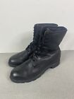 Timberland Boots Mens 14 Black Leather Combat Military Premium Workwear USA VTG