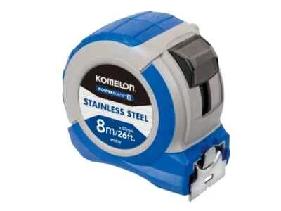 Komelon Powerblade 8m / 26ft Pocket Tape Measure with 27mm Stainless Steel Blade - Image 1 of 3