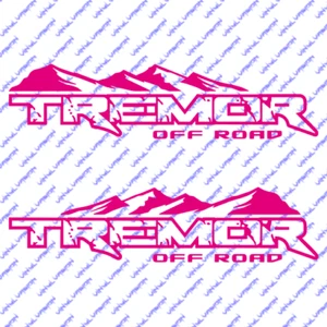 2x Tremor OffRoad Bedside Vinyl Decal Sticker for Ford F150 F250 - Picture 1 of 15