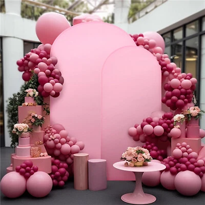 Zippered Stretch Arch Cover Thick Milk-Silk Polyester for Wedding Party Backdrop - Image 1 of 4