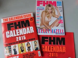 FHM Januar 2015 Magazin mit Kalender, Keeley Hazell Cover - Bild 1 von 4