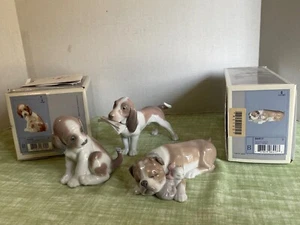 LLADRO 3 DOGS #6417, #6210 With Original Box #6398 - no box great for 🐕 ❤️ - Picture 1 of 14