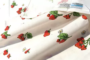 2x Geschirrtücher Erdbeeren Kracht Küche Tücher HalbLeinen Früchte Obst Garten - Bild 1 von 3