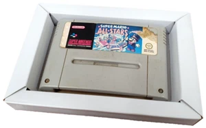 5 x SNES Super Nintendo Game Tray Inserts Glossy White Replacement Insert - Picture 1 of 2