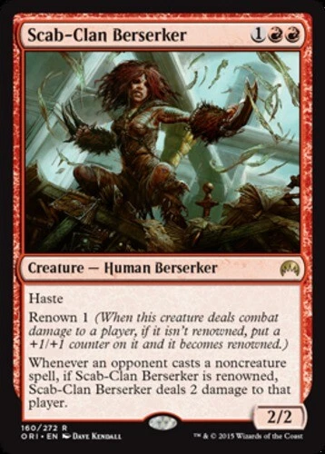Scab-Clan Berserker ~ Lightly Played Magic Origins MTG Magic UltimateMTG Red Car - Image 1 of 1