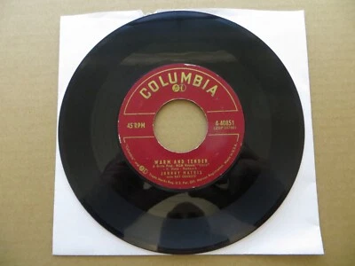 Johnny Mathis – Warm And Tender / It's Not For Me To Say -1957 4-40851 7" Single - Image 1 of 2