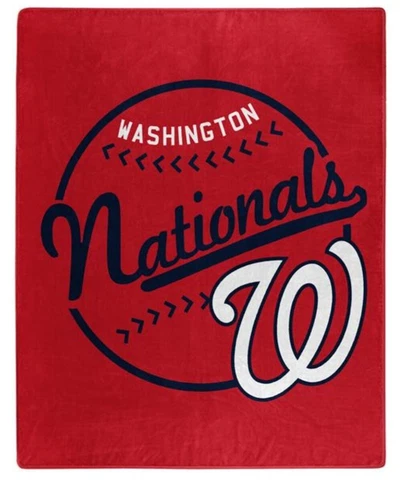 MLB Washington Nationals Raschel Northwest Plush Throw Blanket 50x60 Cover