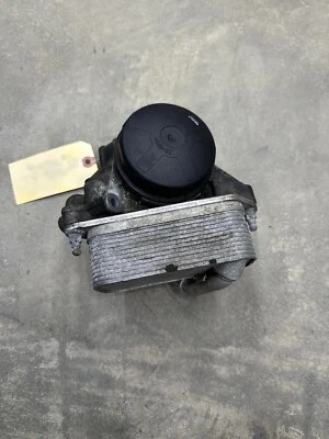 12-15 OEM BMW X1 E84 Engine Oil Filter Housing Cooler Cooling Unit Assembly  - Image 1 of 4