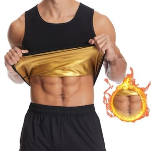 GOLDEN Sauna Weste Herren Fitness Schwitzweste tank top Tank Top Schwitz - Bild 1 von 6