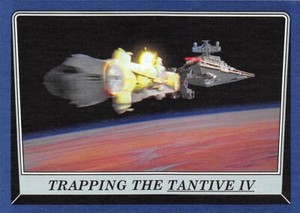 2016 Topps Star Wars Rogue One Mission Briefing BLUE #21 Trapping The Tantive IV