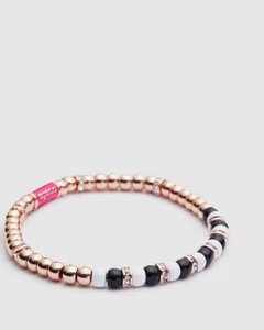 PULSERA DE MUÑECA con cuentas MIMCO Resort negra blanca- nueva con etiquetas precio de venta sugerido por el fabricante $ 79.95 - Imagen 1 de 4