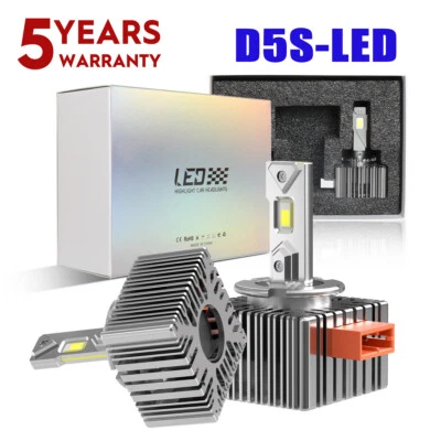 2pc For Chevrolet Silverado 1500 GMC Sierra Terrain D5S Xenon Headlight LED Bulb - Image 1 of 4