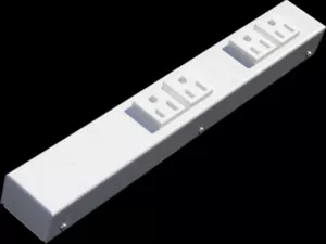 12" 4-Outlet Hardwired Power Strip, H104W - Picture 1 of 8