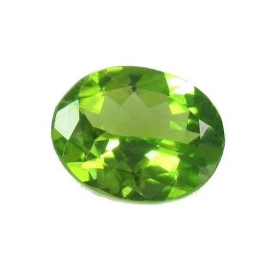 PERIDOT GEM OVAL CUT 1ct 7x5mm GREEN PAKISTAN GENUINE GEMSTONE NATURAL LOOSE AA - Image 1 of 4