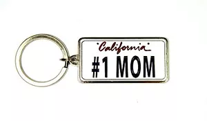 Llavero, regalos y recuerdos ""#1 mamá"" de California - Imagen 1 de 1