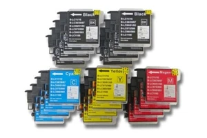 20 cartucho de impresión para Brother DCP-J315W DCP-J315 DCP-J140W 344ml - Afbeelding 1 van 1