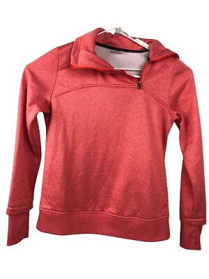 HEAD女式跑步1/4拉链漏斗颈部拇指孔上衣毛衣中号 — 第 1/4 张图片