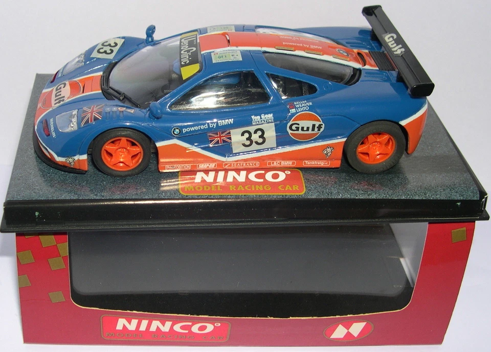 NINCO 50140 Slot Car McLaren F1 GTR #33 Gulf Bellm-Weaver-Lehto MB - Image 1 of 1