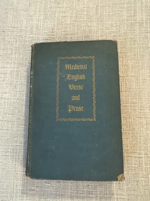 Medieval English Verse and Prose Loomis & Willard 1948 Appleton Century Crofts Foto 1 de 4