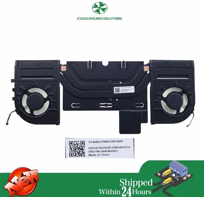 Laptop CPU Heatsink Fan for LENOVO ThinkPad P1 Gen 7 5H41N50921 - Image 1 of 2