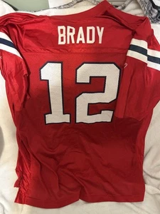 Tom Brady Patriots Rot Reebok NFL Equipment On Field Trikot 2X Herren " - Bild 1 von 5