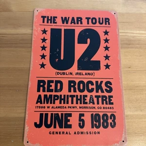 U2 Memorabilia 5. Juni 1983 Reproduktion des Posters für U2 The War Tour, 8 x 12 Zoll  - Bild 1 von 2