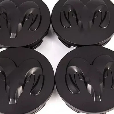 1LB72TRMAB For Ram 1500 Black Wheel Hub Center Caps Covers 63mm 2013-2019 4PCS - Image 1 of 4