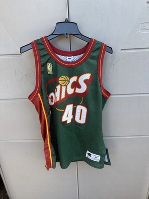 Camiseta deportiva vintage de los 90 Shawn Kemp Seattle SuperSonics auténtica campeona 44 grande L Foto 1 de 4
