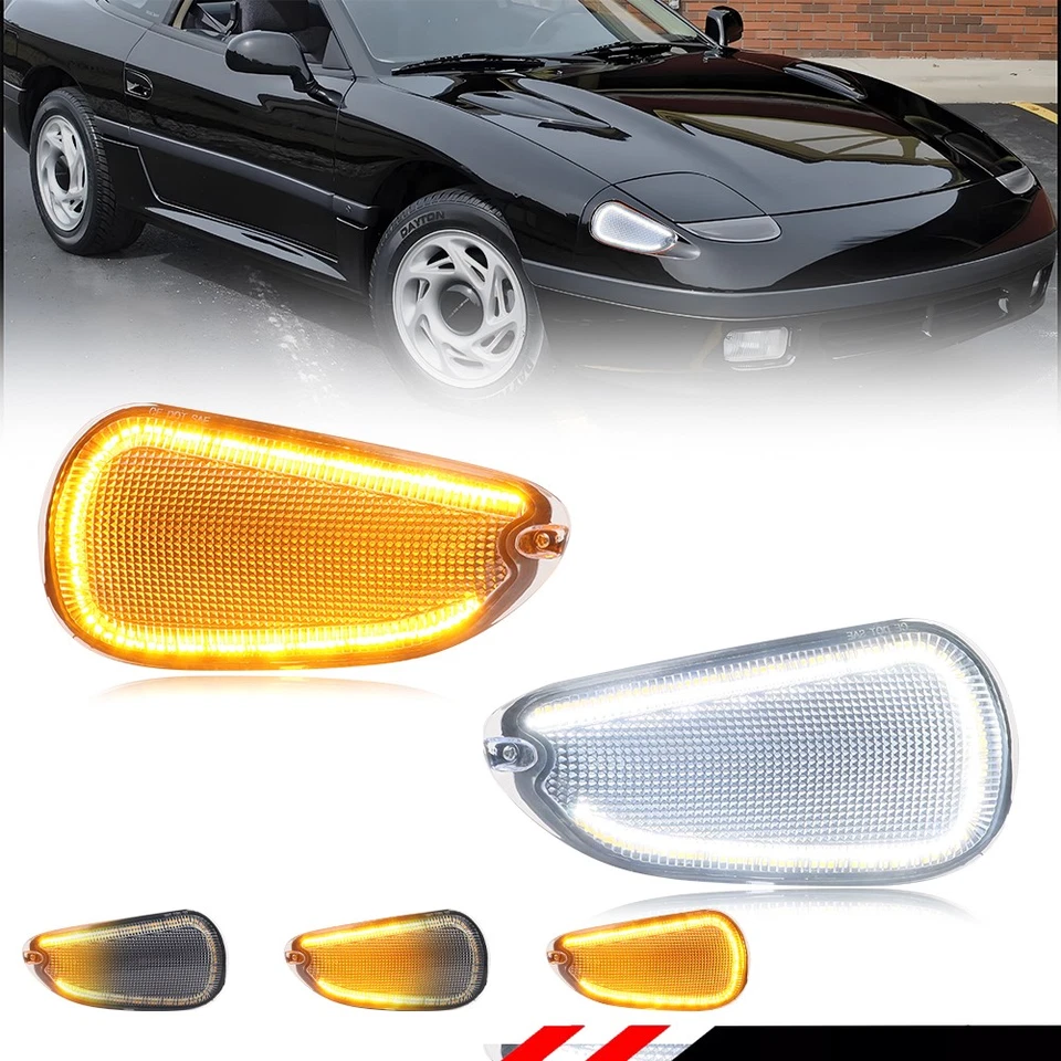 Luces de señal de esquina LED secuenciales para 91-93 Mitsubishi 3000GT / Dodge Stealth Foto 1 de 4