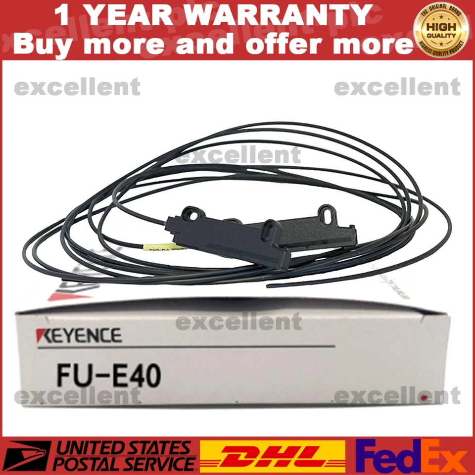 Sensores de fibra óptica KEYENCE FU-E40 FUE40 nuevos en caja uno IVA gratuito de EE. UU. Foto 1 de 4