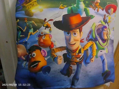 New Toy Story Cast Members 18 x 18 Super Soft Throw Pillow W/Christmas Gift Bag - Image 1 of 4