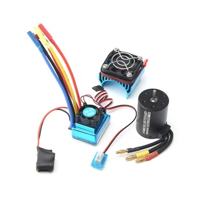 120A Brushless Motor And Esc Combo For Rc Car Boat 3100Kv Torque Reliability - Image 1 of 4