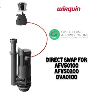 Wirquin Macdee Flush Valve AFV50100 AFV50200 Dual Flush Syphon & Push Button - Picture 1 of 2