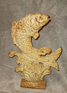 Rare Antique Rustic Cast Iron Angler Fish Door Stop - Picture 1 of 3