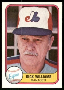 1981 Fleer Dick Williams #149 Montreal Expos B - Picture 1 of 2
