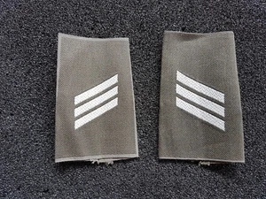 (K7) Bundeswehr Schulterklappen Hauptgefreiter Oliv Weiß - Bild 1 von 2