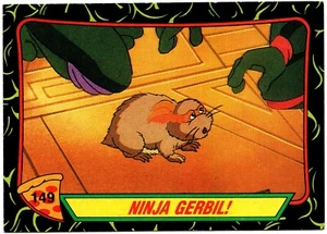 1989 Topps Teenage Mutant Ninja Turtles Card #149 - Ninja Gerbil! - Picture 1 of 2