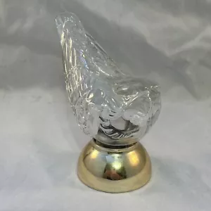 Vintage AVON Song Bird Figurine Glass Perfume Bottle EMPTY Shelf Vanity Decor - Picture 1 of 20