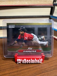 José Ramírez 2024 Topps Stadium Club Chrome - Refractor - #49 - Guardians - Picture 1 of 2