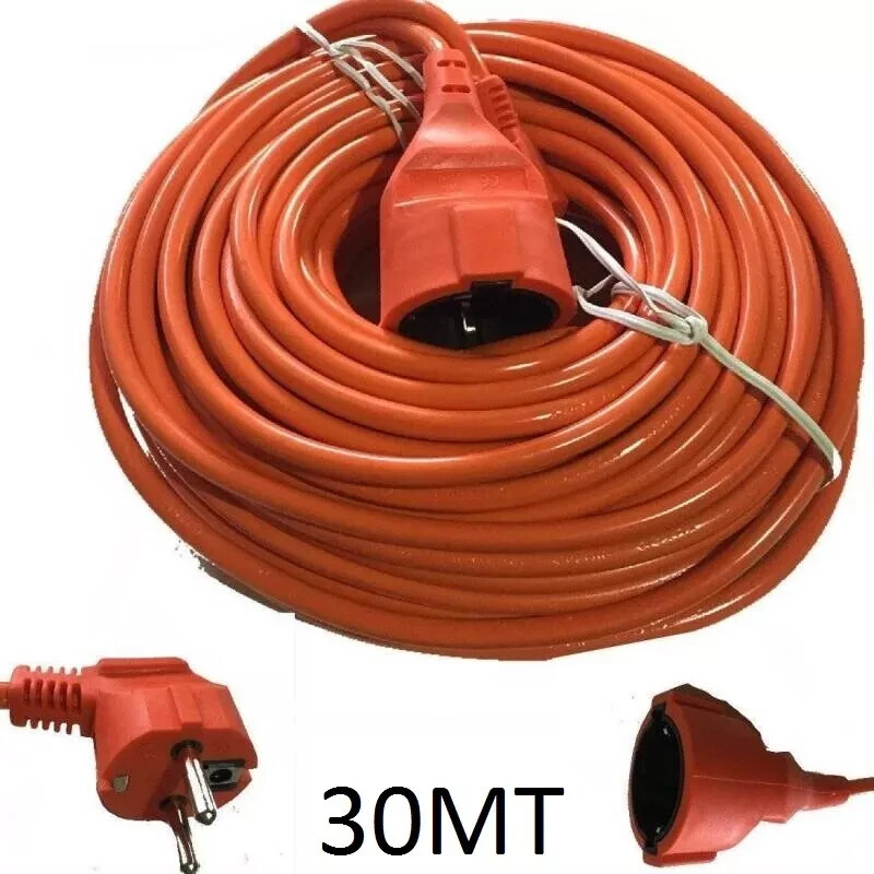 Prolunga Elettrica 5 Metri Prolunga Elettrica Con Doppia Presa Schuko - Cavo Corto 0,2 M Per Casa E Ufficio Presa Multipla - Foto 3