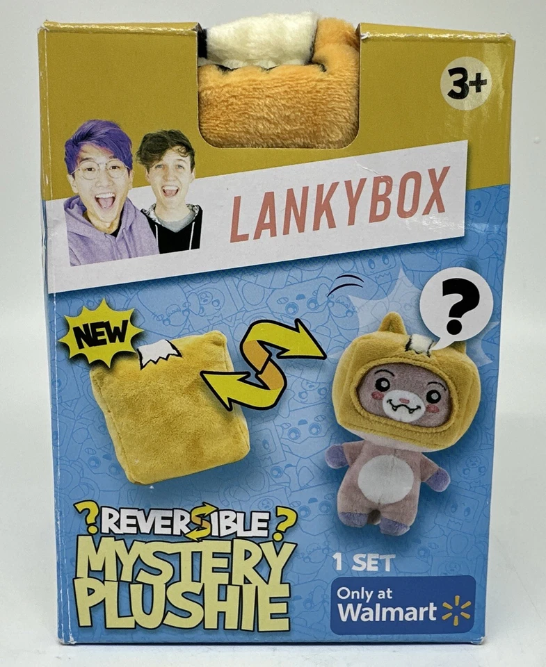 Peluche misterioso reversible LANKYBOX Bonkers exclusivo de Walmart 1 de 4 nuevo en caja sellado Foto 1 de 4