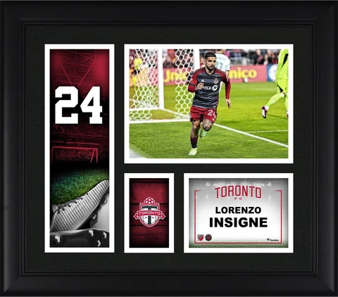 Lorenzo Insigne Toronto FC Framed 15" x 17" Player Core Collage Cover