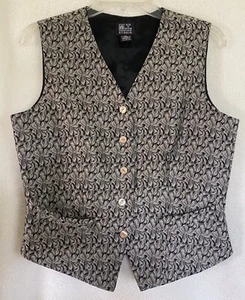 Morgan Studio Outfitter Reversible Plaid Tailored Suit Vest Mens Waiscoat Size S - Picture 1 of 4