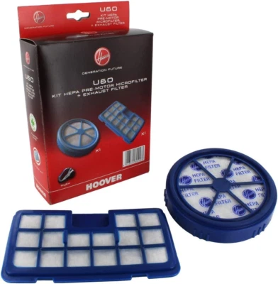 Hoover Kit Filtri U60 Hepa Motore Aria per Aspirapolvere Rush TCR4206 CCR4202 - Imagen 1 de 4
